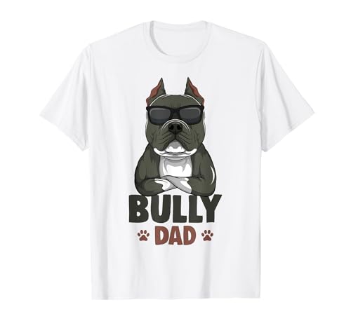 Perro American Bully Dad Camiseta