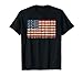 Patriotic Book Flag Reading American Books Teacher T-Shirt