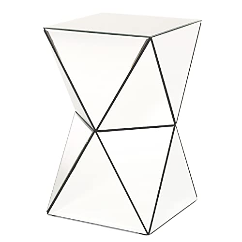 Christopher Knight Home Aami Mirrored Side Table, Clear   Mirror