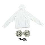 Material de nylon: la chaqueta con aire acondicionado está hecha de material de nylon, la tela es ligera y delgada, fresca y transpirable, no es fácil de dañar, se puede usar durante mucho tiempo.