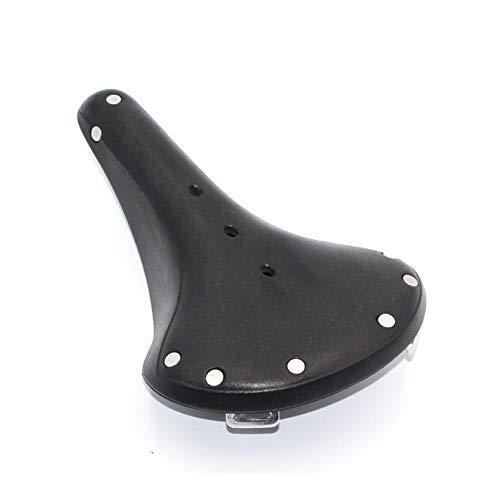 Great Deal! NOLOGO Yg-ct Retro Leather Adjustable Bicycle Saddle Black/Brown Big Ass Road Bike Cycli...