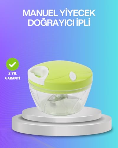 Paslanmaz Çelik Bıçaklı İpli Manuel Doğrayıcı