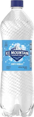 Image of Ice Mountain Sparkling Water, Simply Bubbles, 33.8 oz. Bottle (Pack of 5)
