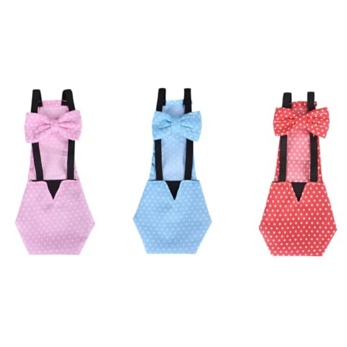 Dropfree Pañales de pollo Bantam, reutilizables, 3 unidades, con moscas, pañales, lavables, impermeables, para mascotas, patos, suaves, sedosos, duraderos, fáciles de usar, color rosa y