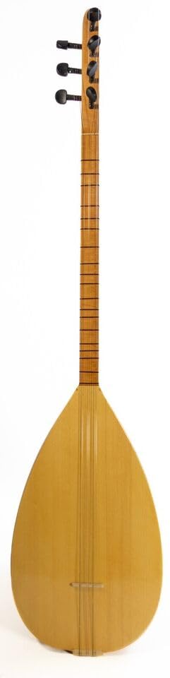 Turkish Mahogany Short Neck Saz Baglama With Free Case - Image 4