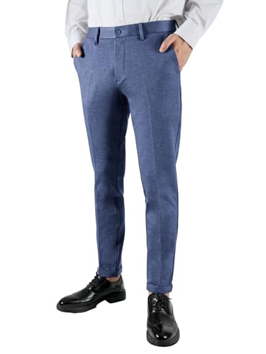 Re&X Pantaloni Uomo Cotone Elastici Zzati Tempo Libero O Lavoro