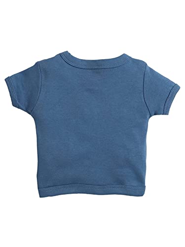 Image of Pooja Baby Baby Boys' & Baby Girls' T-Shirt Hosiery Cotton Clothing Jhabla /Vest Front Open T- Shirt with Snap Buttons Pack Of 4