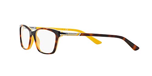 Óculos de Grau Ralph by Ralph Lauren RA7044 1142 Tartaruga Branco Amarelo Lente Tam 52