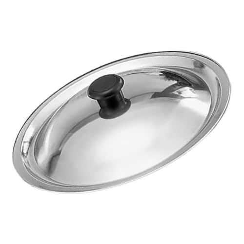 VALICLUD Coperchio per Padella e Pentola in Acciaio Inox da 23,5 CM, Copertura Anti-Schizzi per Uso Multiuso in Cucina, Adatto anche Pentole in Ferro Stile Casuale