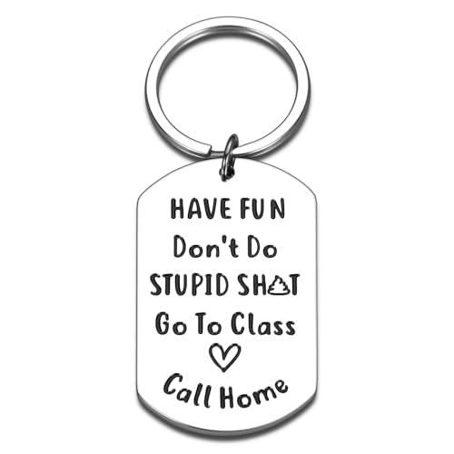 College Dorm Room Essentials for Girls Boys Guys Back to School Supplies First Day of School Cool Gifts for Girls Boys College Student Gift Idea Stocking Stuffers for Teen Dont Do Stupid Sh T Keychain