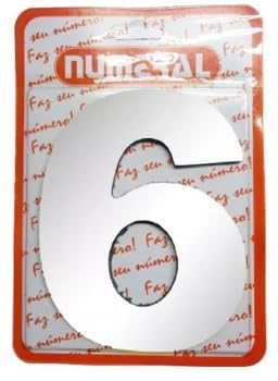 Algarismo 6 Numeral 125mm Espelhado 300-6