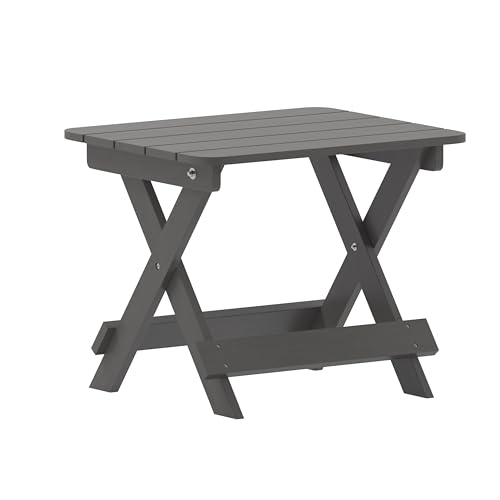 Flash Furniture Halifax Grau Klappbarer Beistelltisch