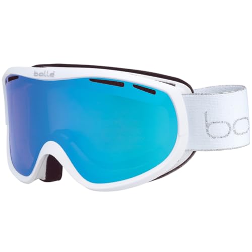 bollé - SIERRA, White & Silver Shiny, Azure, Small-Medium, Feminine, Adult
