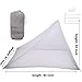 No-See-Ums Camping Mosquito Net Bed Compact and Ultra-Light for Travel，Finest Holes Mesh 2000 Noseeum Netting for Camping and Hiking, Without Sleeping Mat (Double Light Grey Color)