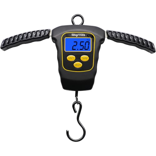 Fish Scale 110lbs/50kg Waterproof Hanging Fishing Portable Weight Scale