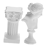 Statue colonne : la figurine de déesse et de colonne romaine peut être utilisée pour la décoration de jardin ou comme de pendaison de crémaillère pour les membres de la famille ou les amis lors de journées uniques, décoration de statue classique