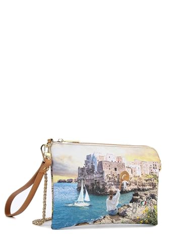 Ynot? Pochette tendance avec motif imprimé journal urbain