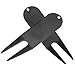 PIYANYO Metal Bent Golf Turf Repair Tool Golf Club and Golf Fork Outdoor Sports Repair Tool Black 2PCS