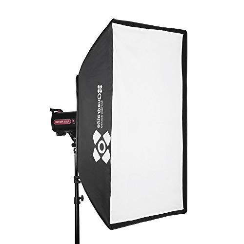 Boite a lumiere 80x120 cm Quadralite Bowens avec double diffuseur premium - 7