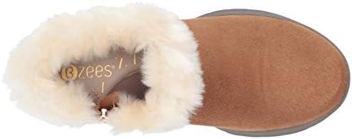 BZees Women's Golden Go Ankle Boot, Toffee Microfiber, 8.5 Wide | Image 4