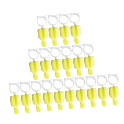 MUELODSIC Cepillo Limpiador para Biberones y Chupetes para Ñiño, 20 Piezas, Esponja Suave, Plástico Resistente, Compacto y Práctico para Limpieza Diaria De Botellas y Tetinas