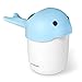 Navaris Jarra de baño para bebé - Recipiente para aclarar el cabello en la ducha bañera - Vaso de aclarado para evitar jabón en los ojos - Azul