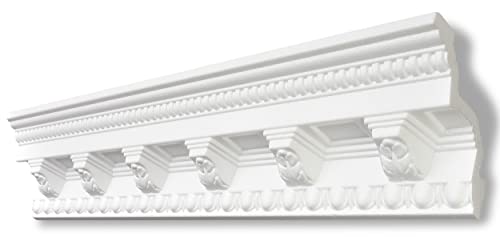 DECOSA Moulure G33 (Gloria) - polystyrène - blanc - 100 x 100 mm - longueur 2 m - 15 pièces (=30 m)