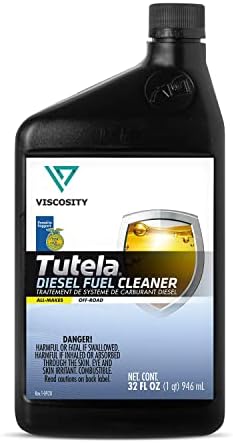Viscosity TUTELA Diesel Fuel System Cleaner - Compatible with Tractors, Construction, Industrial, and Off-Highway Equipment - 1 Quart - 77360DX3US