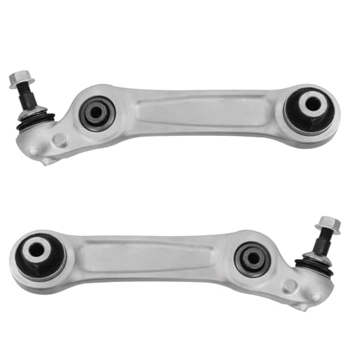 Image of Detroit Axle - RWD Control Arms Kit for BMW 528i 535i 535d 550i, 640i 650i Gran Coupe Activehybrid 5, 2 Lower Rearward Control Arms with Ball Joint 2 Outer Tie Rod Ends Replacement