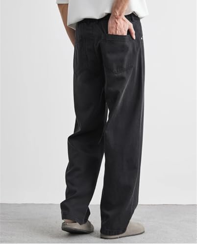Men's Vintage Baggy Denim Trousers Streetwear Fashion Washing Wide Leg Loose Straight Denim Pants4