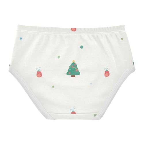 Christmas Trees Girls' Underwear Soft Touch Organic Underwear for Toddlers in Sizes 2T,3T, 4T, 5T, 6Y and 8Y2