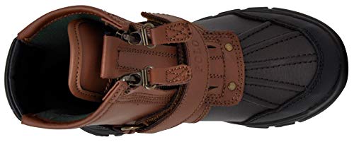 Polo Ralph Lauren Boys Conquered Hi Boot, Chocolate/Tan Leather, 6 Big Kid #TOP4