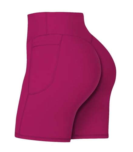Image of Sunzel No Front Seam Biker Shorts for Women with Pockets, Yoga Workout Gym Bike Shorts with Tummy Control | 3, 5 Or 8-Inch Inseam, High Waisted, No Front Seam, Side Pockets, Buttery Soft, Compression Fit, Squat Proof, Tummy Control