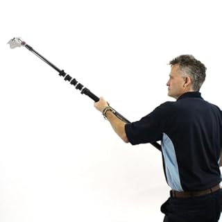 skyScraper Roof Cleaning System with skyScraper Head, End Tools with 30ft Telescopic Pole