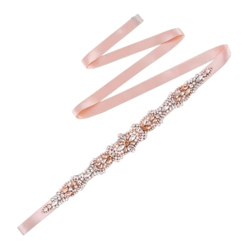 Wedding Dress Belt Bride Bridal Rhinestones Applique Formal Gown Bridesmaid Women Decoration