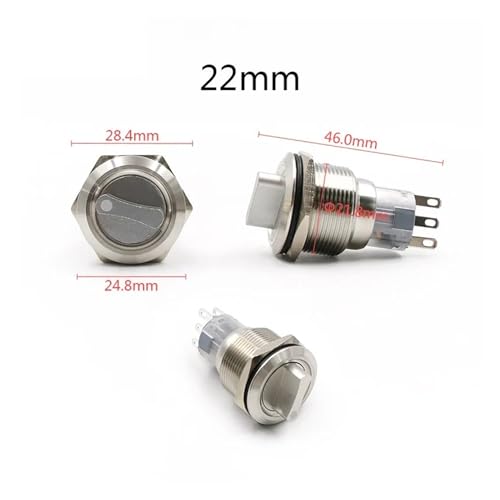 Bouton de sélection étanche 22mm pour sécuriser vos circuits à 3 positions