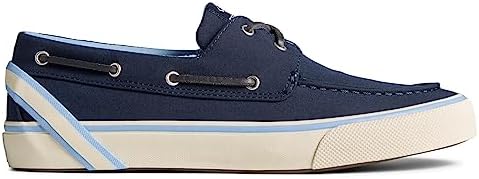 Sperry Men's Bahama II SEACYCLED Boat Shoe, Navy Twill, 9.5 | Image 1