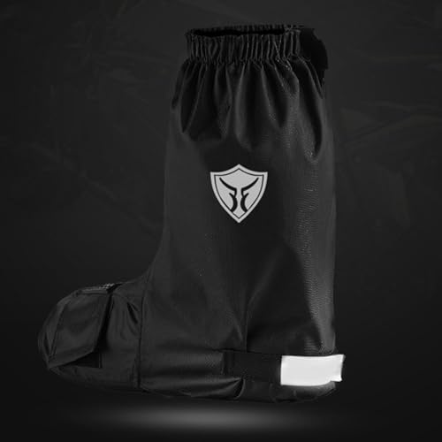 Cubiertas impermeables antideslizantes para zapatos, gruesas, para motocicleta y ciclismo, ajuste perfecto con banda elástica miniatura 3