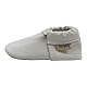 Baby Leder Krabbelschuhe Mit Gummisohle Lauflernschuhe Jungen Mädchen Draußen 6-12 Monate, White