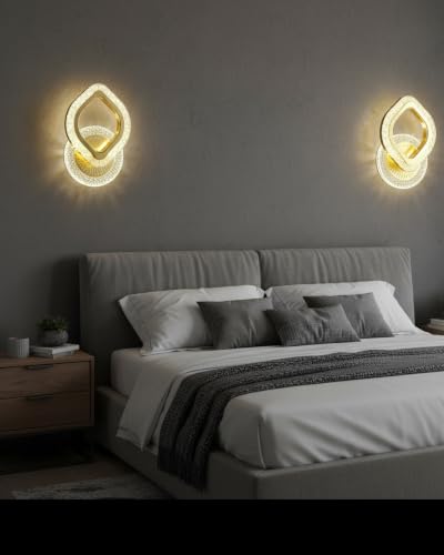 Image of Lyse Decor Wall Lights for Home Decoration LED Wall Light with 3 Color Modes, Easy Installation, Ideal for Modern Interiors, Bedroom, Living Room, Hallway, Office (2, WL85)