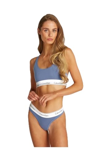 Calvin Klein Unlined Bralette Bralette Women's, Blue (Glacier), XS
