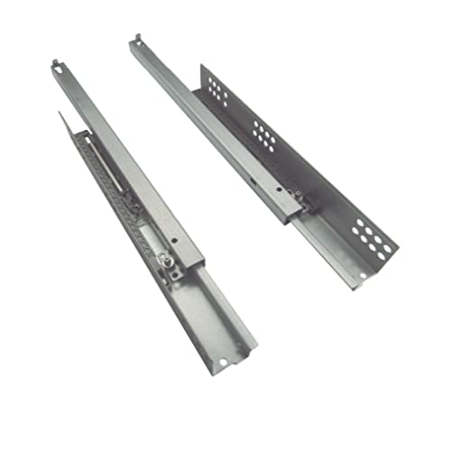 Guía cajón regulación lateral en altura, para cajoneras, muebles de cocina, armario, extracción parcial con sistema de auto frenado, rieles con aguante de peso de 35kg (450mm)