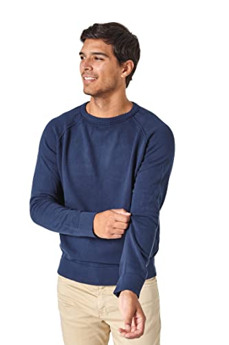 Jack Stuart - Pull en coton avec col rond pour homme, bleu marine, M Cover