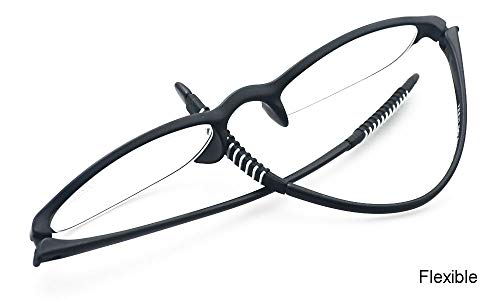 Mcoorn Lightweight Reading Glasses,Flexible(Memory Plastic) Readers for Men and Women