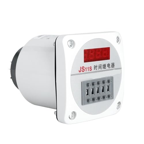 Relé temporizador JS11S con pantalla digital LED y rango programable de alta precisión