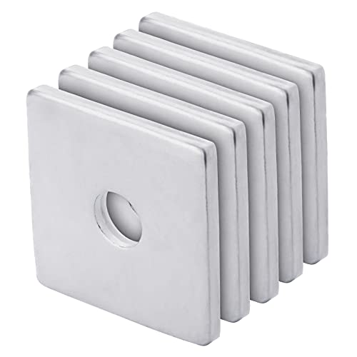 Squares Washer Galvanized Heavy Duty Plate Fastener Square Plate Washers, 1/2 X 2 X 2 X 3/16 inch, 50 Packs by GYHCHJDZ - Used condition - US$23.48
