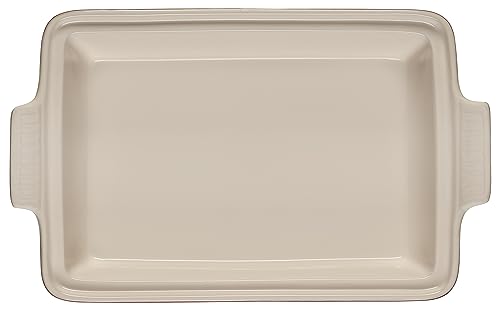 Image of Le Creuset Stoneware Covered Rectangular Casserole, 12 inch x 9 inch, Garnet