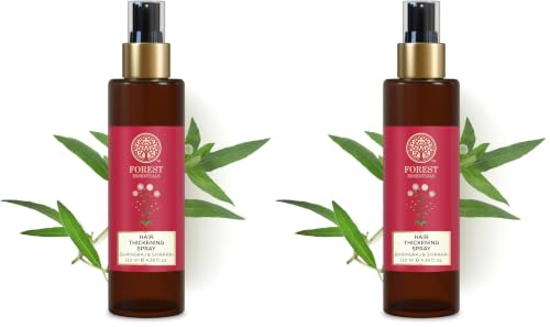 Image of Forest Essentials Hair Thickening Spray Bhringraj & Shikakai | Volumizing Spray for Thicker, Fuller Hair | With Vitamin B5 & Keratin | Reduces Hair Fall (Pack of 2)
