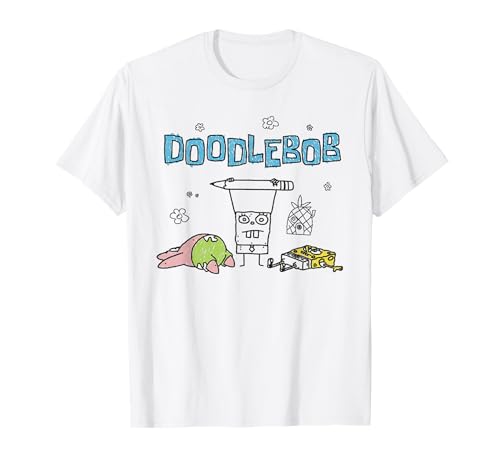 Spongebob Squarepants DoodleBob Front and Back Cartoon T-Shirt