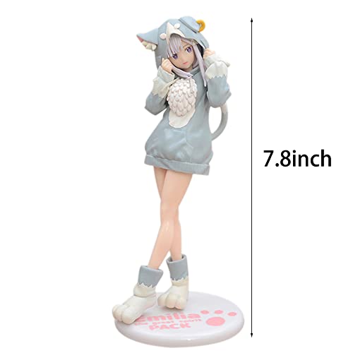 Hxuytl Re:zero Starting Life In Another World: Rem& Ram&Emiria The Great Spirit Pack Version Precious Anime Figure #TOP1